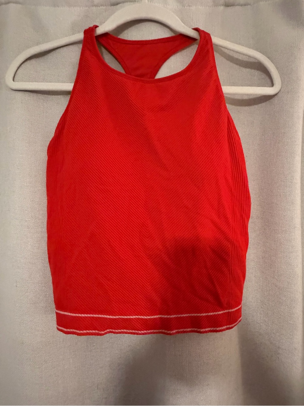CALIA by Carrie Underwood Red Racerback Crop Tank